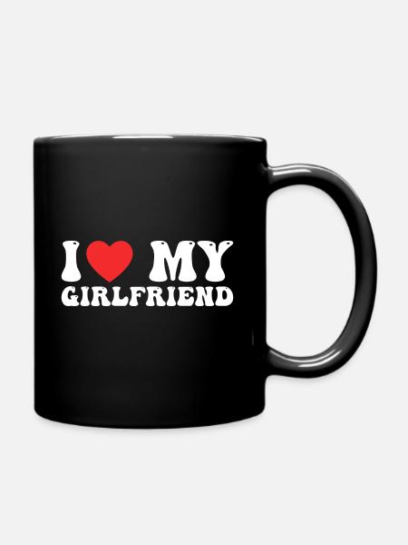 I Love My Girlfriend - Mug uni - noir