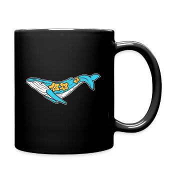 Schöner Narwhal Meeresbiologe - Tasse einfarbig - Schwarz - Rechts