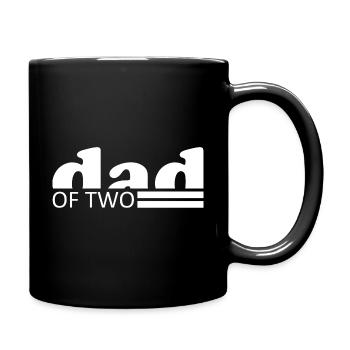 dad of two - father of two kids - Full Colour Mug - black - Right