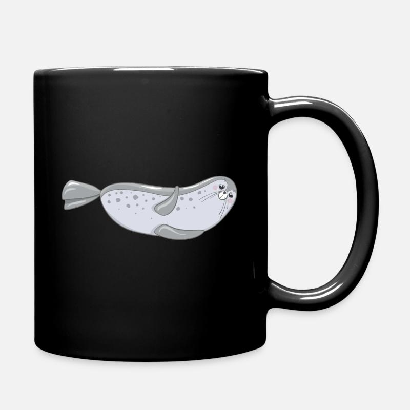 Phoque - Mug uni - noir