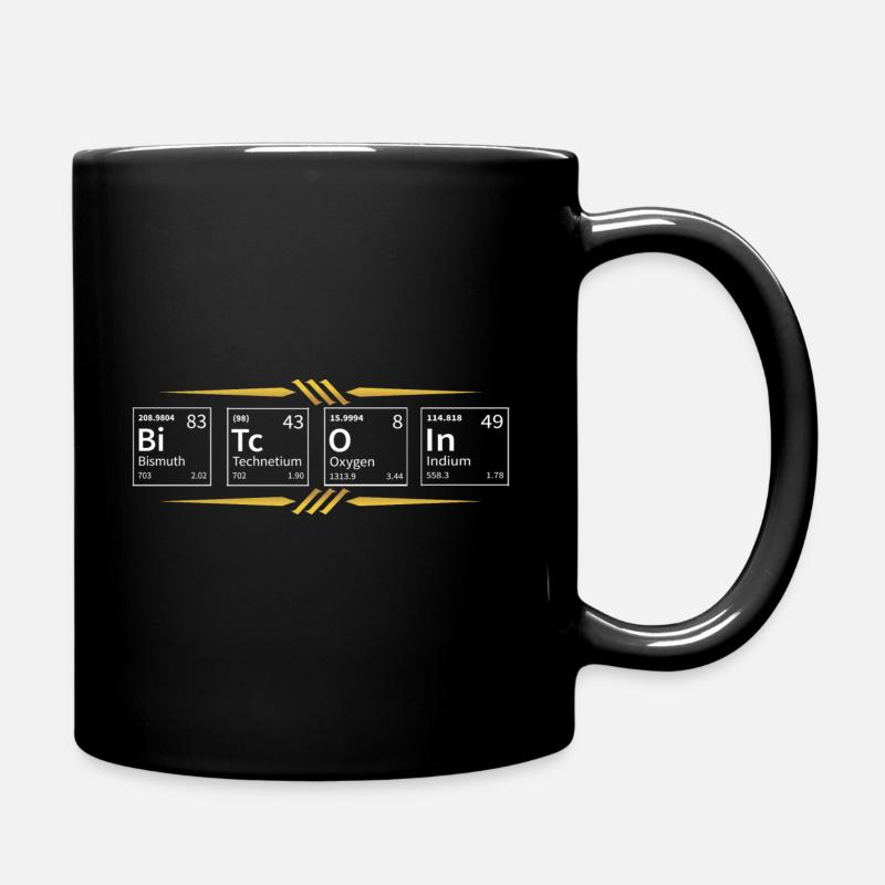 Bitcoin Geek - Tasse einfarbig - Schwarz