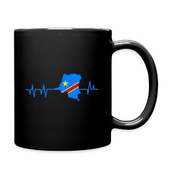 Demokratische Republik Kongo Geschenk - Tasse einfarbig - Schwarz - Rechts