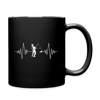 Pêche pêche - Mug uni - noir - Droite