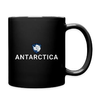 Antarktis - Tasse einfarbig - Schwarz - Rechts