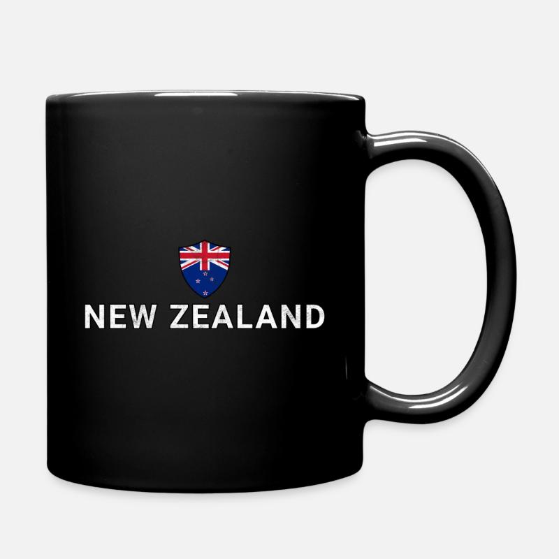 Neuseeland - Tasse einfarbig - Schwarz