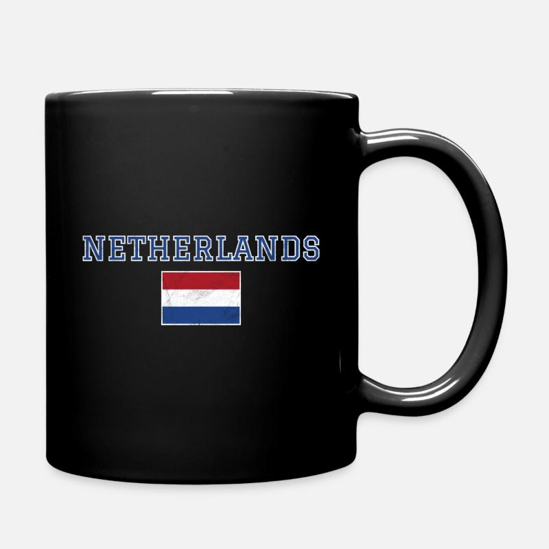 Niederlande - Tasse einfarbig - Schwarz