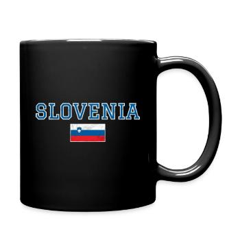 Slowenien - Tasse einfarbig - Schwarz - Rechts