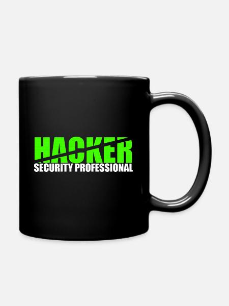 Hacker Security Professional - Tasse einfarbig - Schwarz