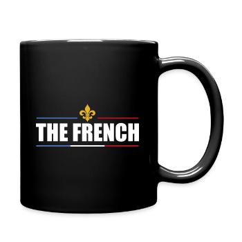 The French | fleur-de-lys | blue white red - Full Colour Mug - black - Right
