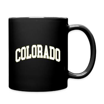 Police Colorada or blanc - Mug uni - noir - Droite