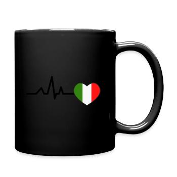 Italia - Tasse einfarbig - Schwarz - Rechts