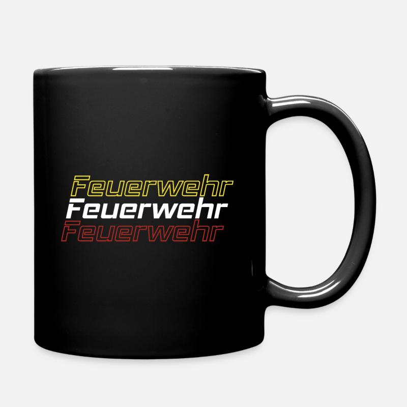 Fire Brigade Triple Layer Design - Full Colour Mug - black