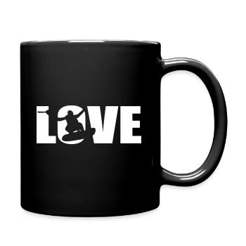 Wakeboarden Wassersportliebhaber - Tasse einfarbig - Schwarz - Rechts