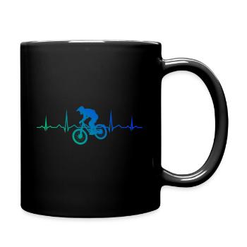 Cyclistes Cyclisme Hommes VTT Cyclisme Mountainbi - Mug uni - noir - Droite