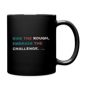 Gravel, Mountain Bike, Passion, Cycling - Full Colour Mug - black - Right