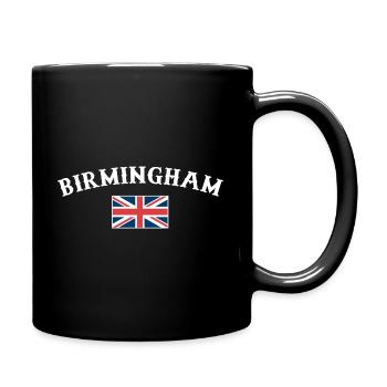 Birmingham Großbritannien Britische Flagge Brite - Tasse einfarbig - Schwarz - Rechts