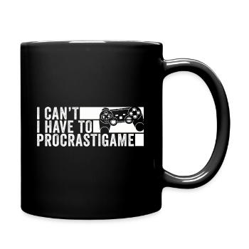 Gamer Je ne peux pas Je dois procrastigame Gaming - Mug uni - noir - Droite