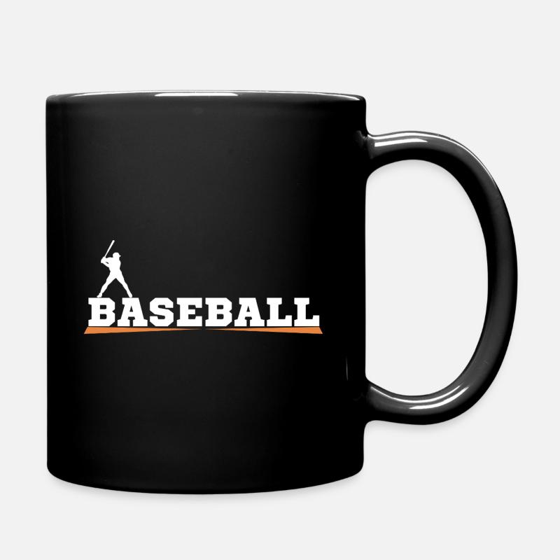 baseball - Mug uni - noir