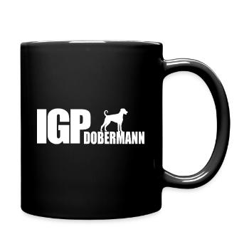 IGP DOBERMANN Wilsigns Hunde Hundesport Geschenk - Tasse einfarbig - Schwarz - Rechts