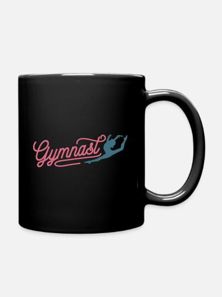 Gymnastics Gymnastics Gymnastics Athletics - Full Colour Mug - black