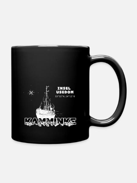 Hafen Kaminke - Tasse einfarbig - Schwarz