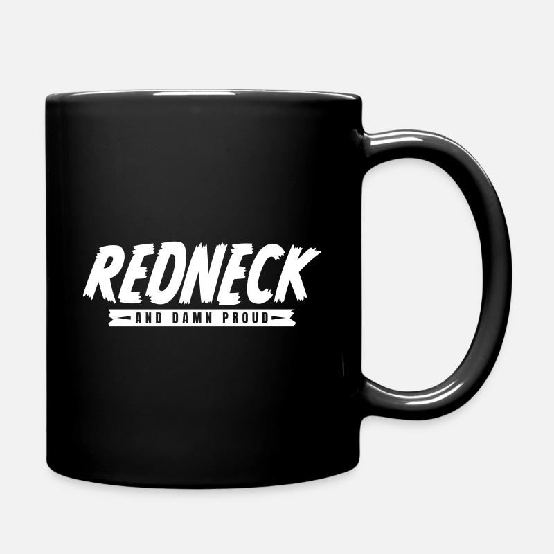 Redneck Proud (blanc) - Mug uni - noir