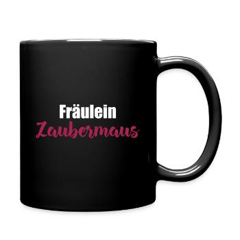 Zaubermaus Kosename Geschenk Freundin Valentinstag - Tasse einfarbig - Schwarz - Rechts