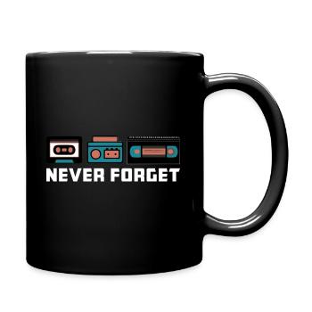 Never Forget - Mug uni - noir - Droite