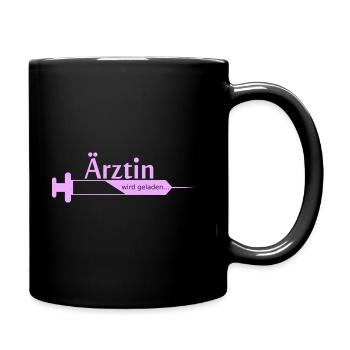 Ärztin wird geladen Medizin Studium für Stundentin - Tasse einfarbig - Schwarz - Rechts