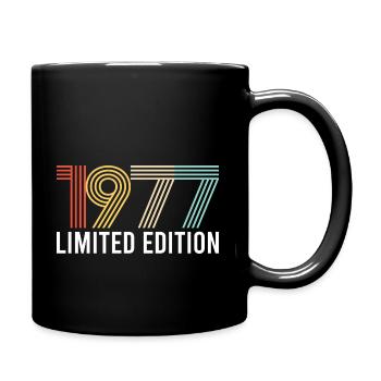 Vintage 1977 Anniversaire Année de naissance Retro seashell - Mug uni - noir - Droite