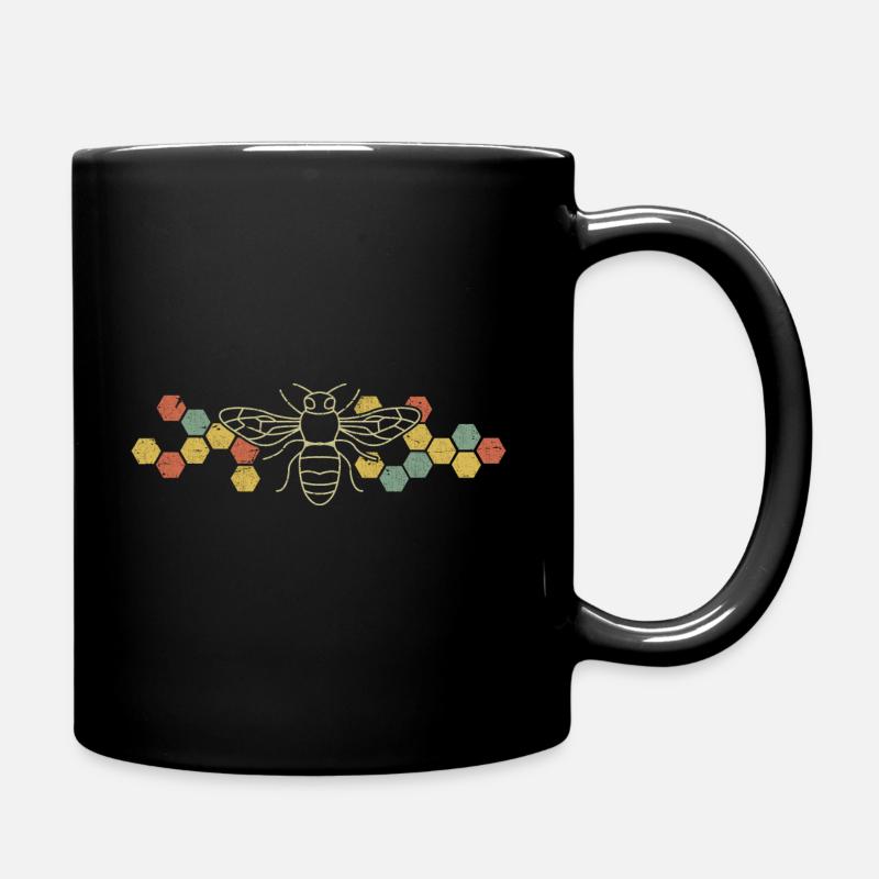 Rétro abeille abeille nature conscience Apiculteurs - Mug uni - noir