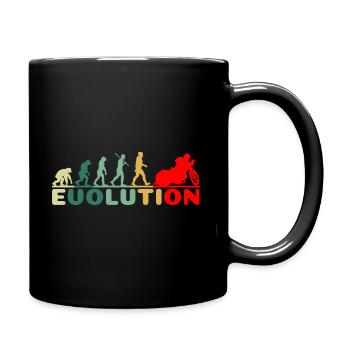 Speedway Motorcycle Racer Evolution Retro - Full Colour Mug - black - Right