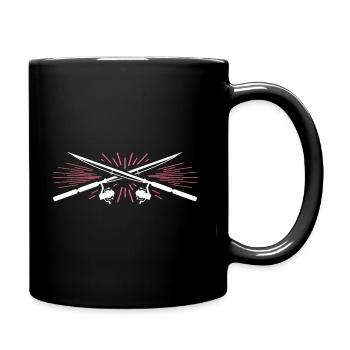 Pêche - Mug uni - noir - Droite