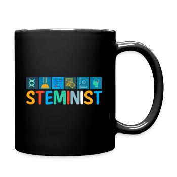 Steminist Frauen Naturwissenschaft Geschenk Spruch - Tasse einfarbig - Schwarz - Rechts