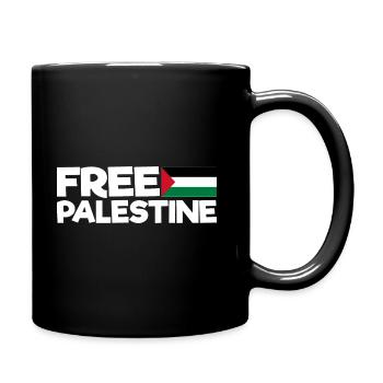Free Palestine Shirt | Charity | Free Palestine - Full Colour Mug - black - Right