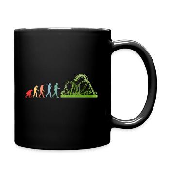 Achterbahn - Tasse einfarbig - Schwarz - Rechts