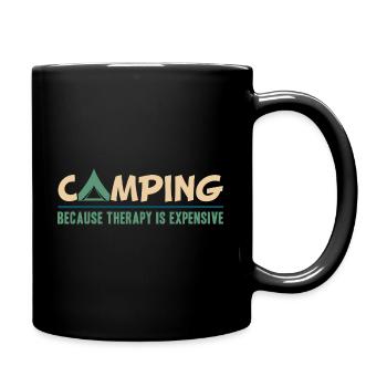 Camper Outdoor Tent Camping - Tasse einfarbig - Schwarz - Rechts