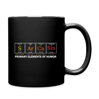 Sarcasme Principaux éléments De L’Humour Science S A - Mug uni - noir - Droite