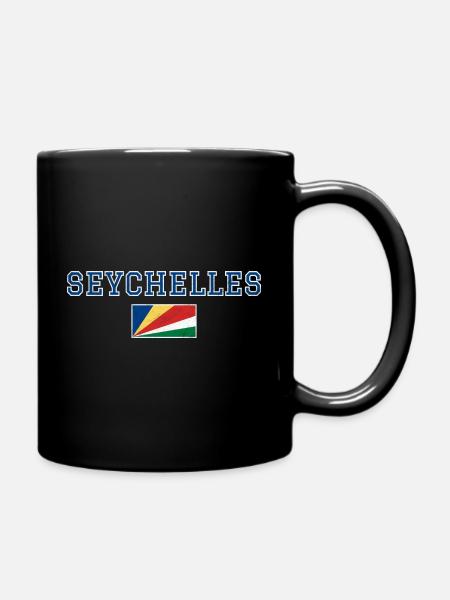 Seychellen - Tasse einfarbig - Schwarz