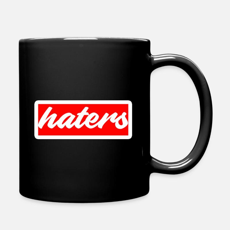 hater haters hass enemy hate enemy shirt casquette sur - Mug uni - noir