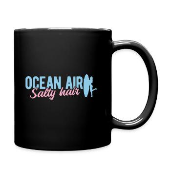 Surfen Wellenreiten Für Surfing - Tasse einfarbig - Schwarz - Rechts