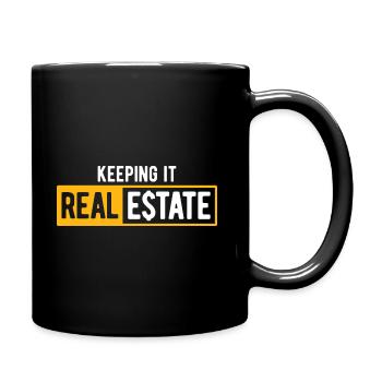 Immobilien-Händler Für Immobilien-Makler - Tasse einfarbig - Schwarz - Rechts