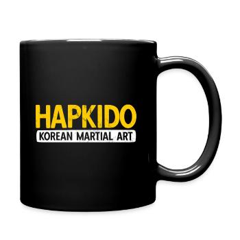 Koreanischer Kampfsport Hapkido - Tasse einfarbig - Schwarz - Rechts
