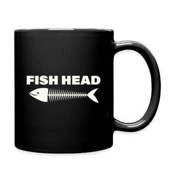fish head - Full Colour Mug - black - Right