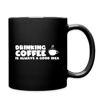 Kaffeeliebhaber Barista - Tasse einfarbig - Schwarz - Rechts