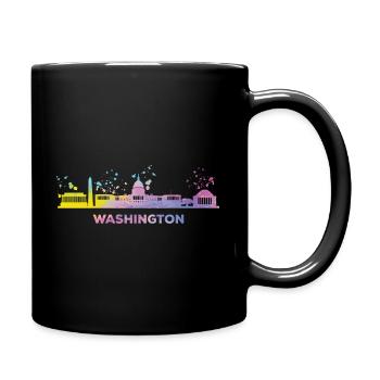 Washingtoner Skyline Washington - Mug uni - noir - Droite