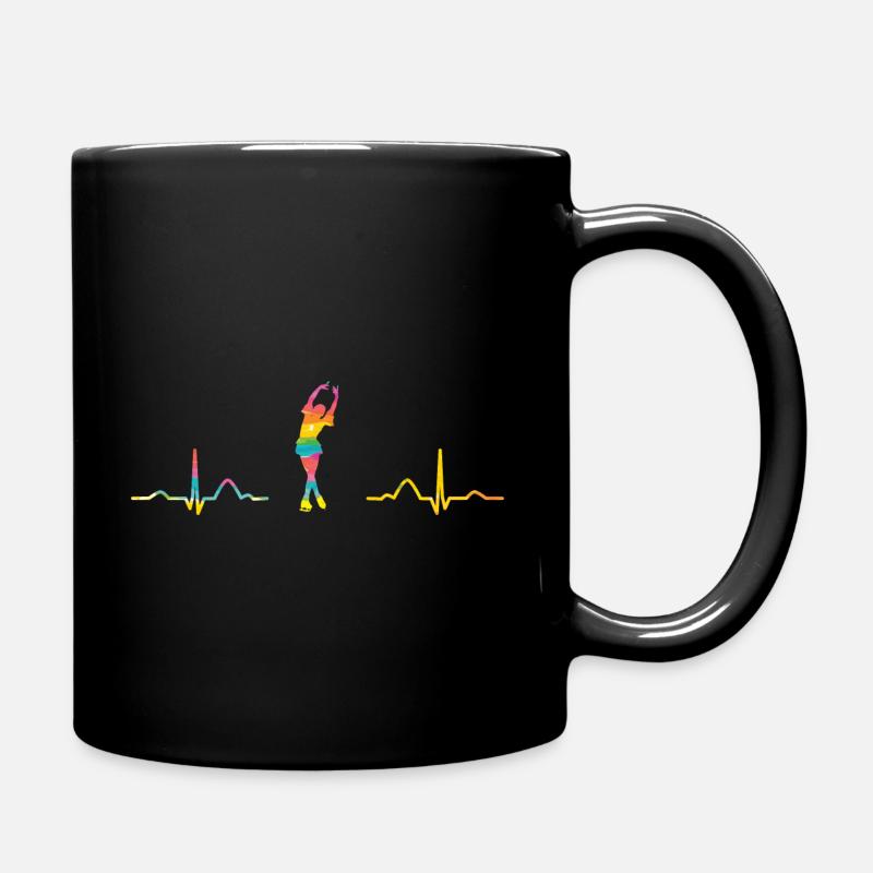 Eiskunstläufer Schlittschuhlaufen Eiskunstlauf - Tasse einfarbig - Schwarz