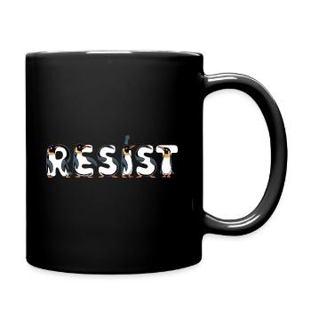 Pingouin Proteste Résistance Taxes - Mug uni - noir - Droite