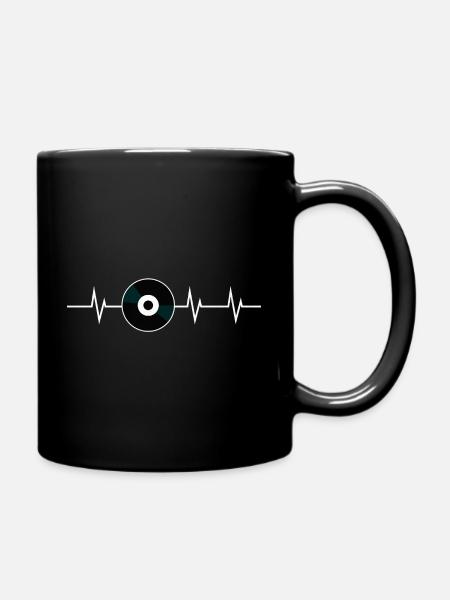 Heartbeat of Sound – Born to Feel the Beat - Tasse einfarbig - Schwarz