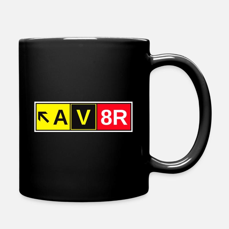 Aviator AV8R Sign Pilot Air Crew Private Pilot PPL - Mug uni - noir